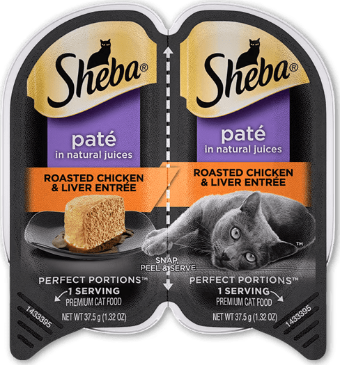 Sheba Premium Paté Roasted Chicken & Liver Entrée